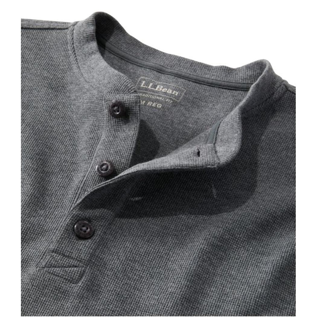 L.L.Bean Men's Unshrinkable Mini-Waffle Henley-Men's - Clothing - Tops-L.L.Bean-Appalachian Outfitters