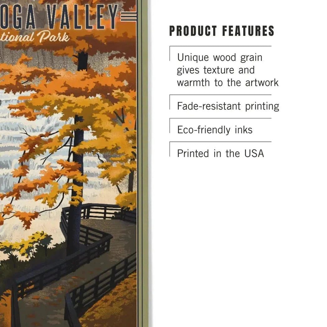 Lantern Press Cuyahoga Valley National Park Wood Art Sign 6x9-Accessories - Novelty-Lantern Press-Appalachian Outfitters