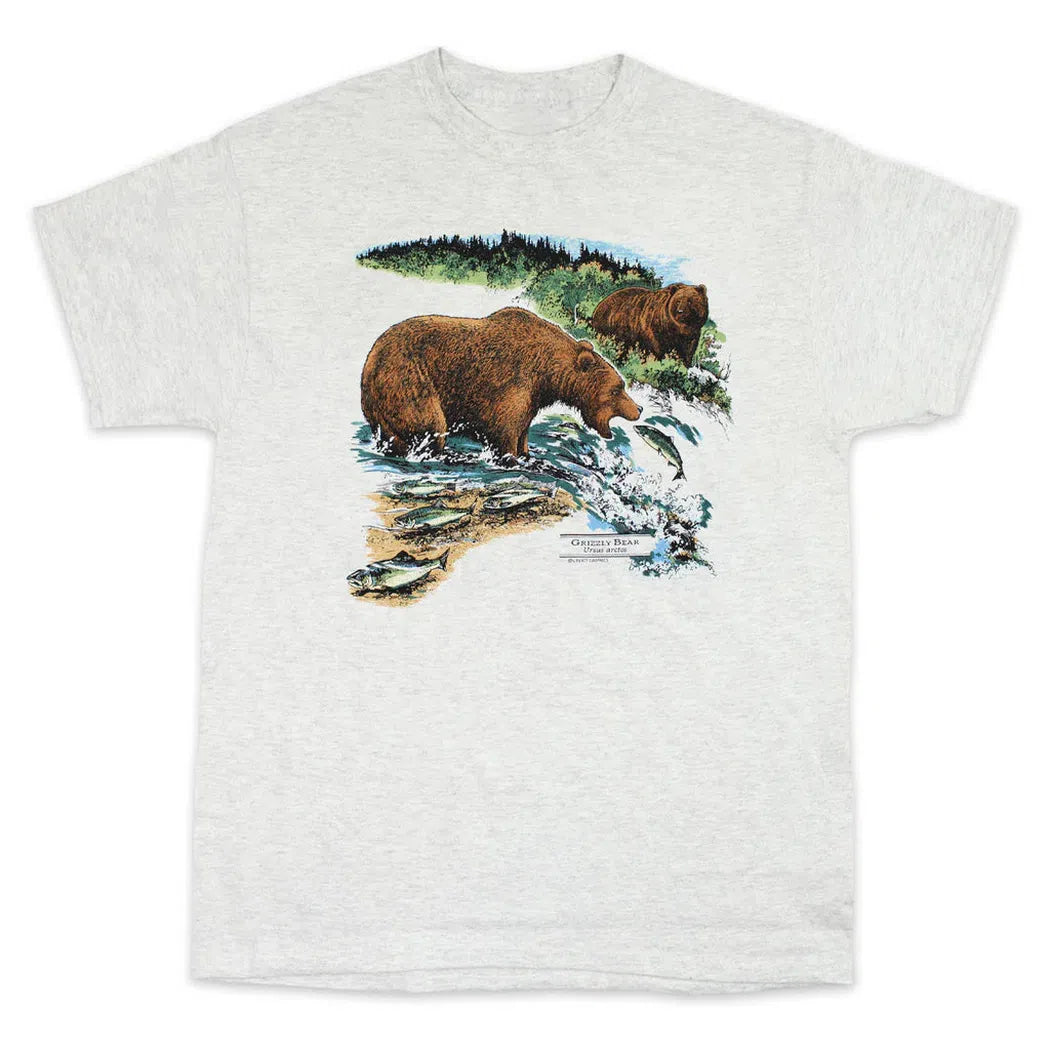 Liberty Graphics Grizzly Bears Short Sleeve T-Unisex - Clothing - Tops-Liberty Graphics-Ash-M-Appalachian Outfitters