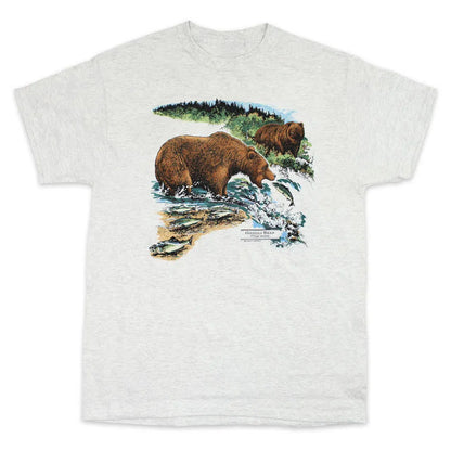 Liberty Graphics Grizzly Bears Short Sleeve T-Unisex - Clothing - Tops-Liberty Graphics-Ash-M-Appalachian Outfitters