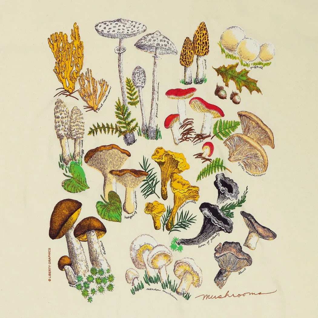 Liberty Graphics Mushrooms Short Sleeve T-Unisex - Clothing - Tops-Liberty Graphics-Appalachian Outfitters