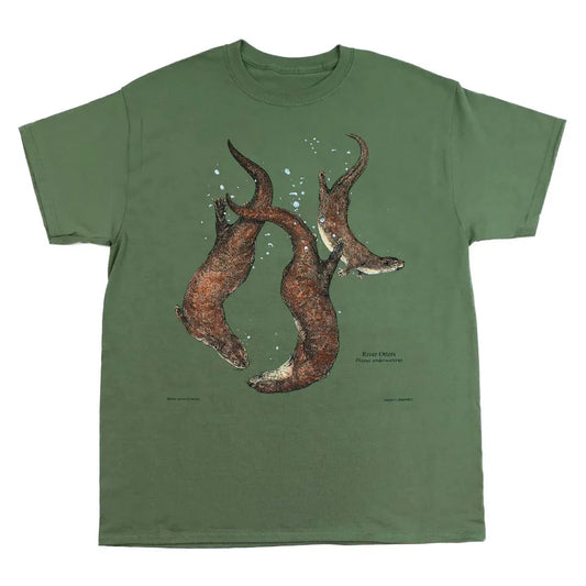Liberty Graphics River Otters Short Sleeve T-Unisex - Clothing - Tops-Liberty Graphics-Appalachian Outfitters