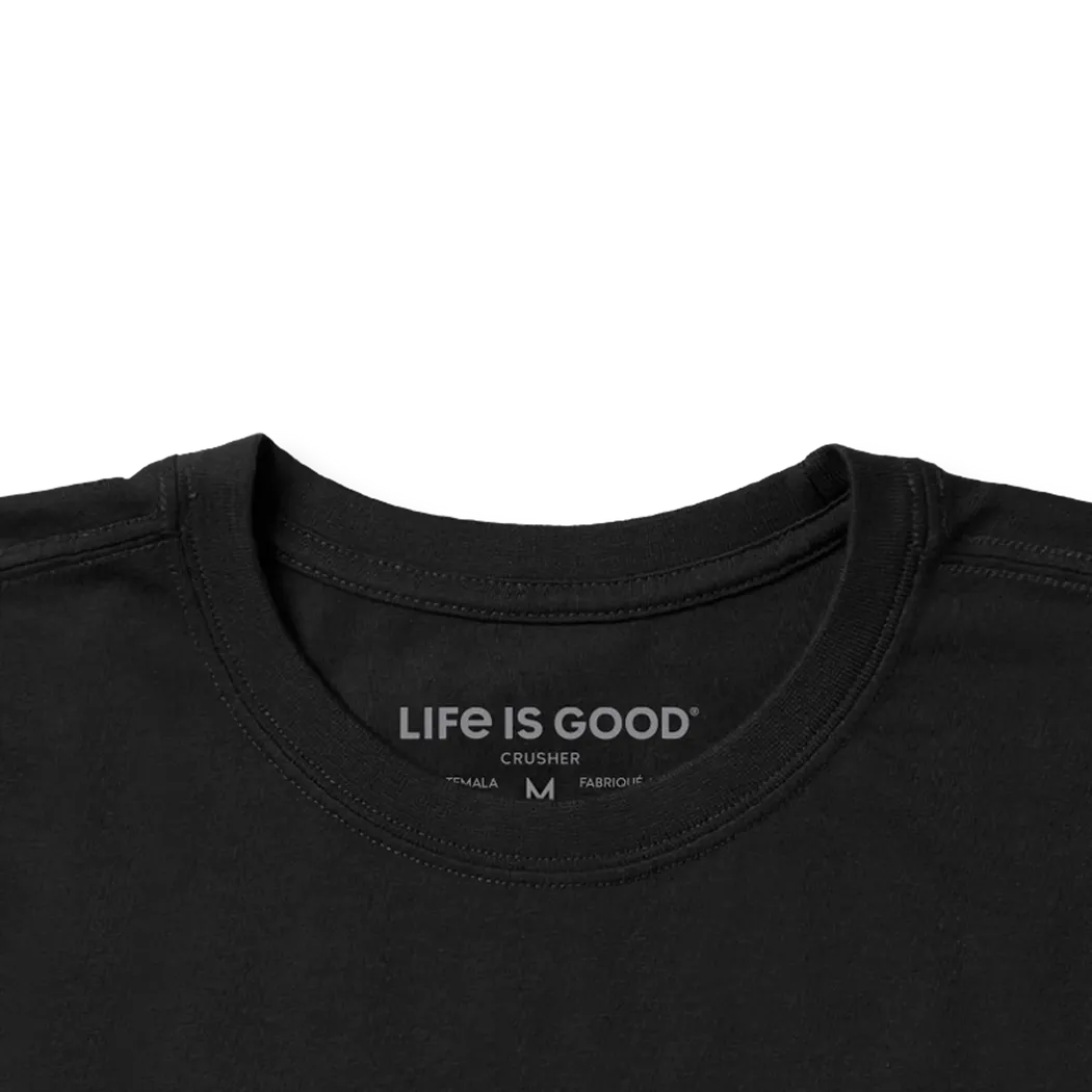 Life is Good Men's Bear Guitar Short Sleeve Crusher Tee-Men's - Clothing - Tops-Life is Good-Appalachian Outfitters