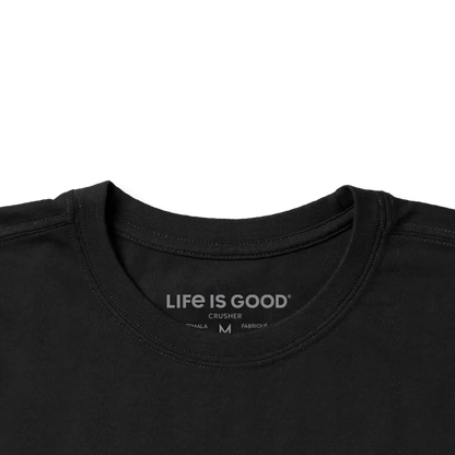Life is Good Men's Bear Guitar Short Sleeve Crusher Tee-Men's - Clothing - Tops-Life is Good-Appalachian Outfitters