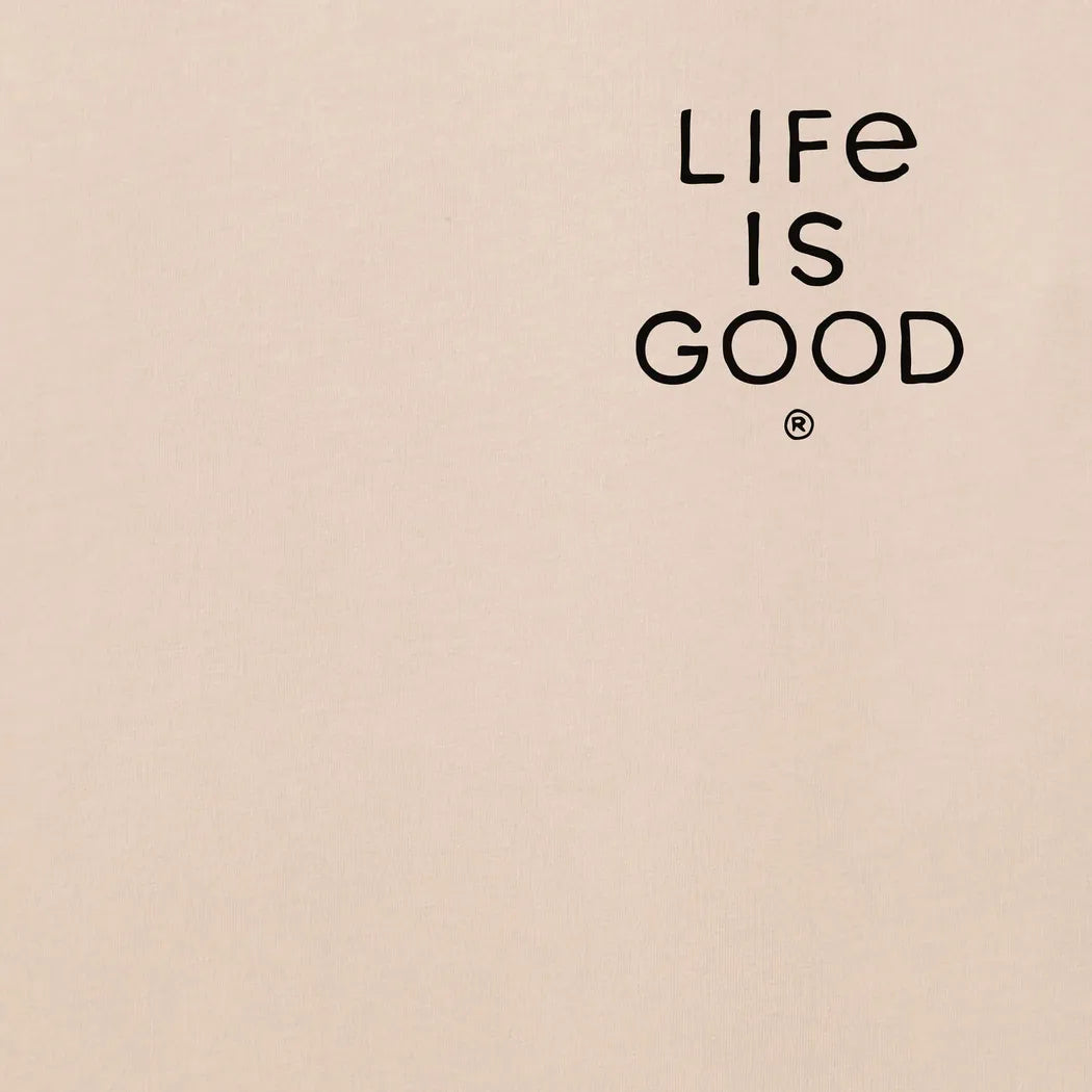 Life is Good Men's Moose Moon Short Sleeve Crusher Tee-Men's - Clothing - Tops-Life is Good-Appalachian Outfitters