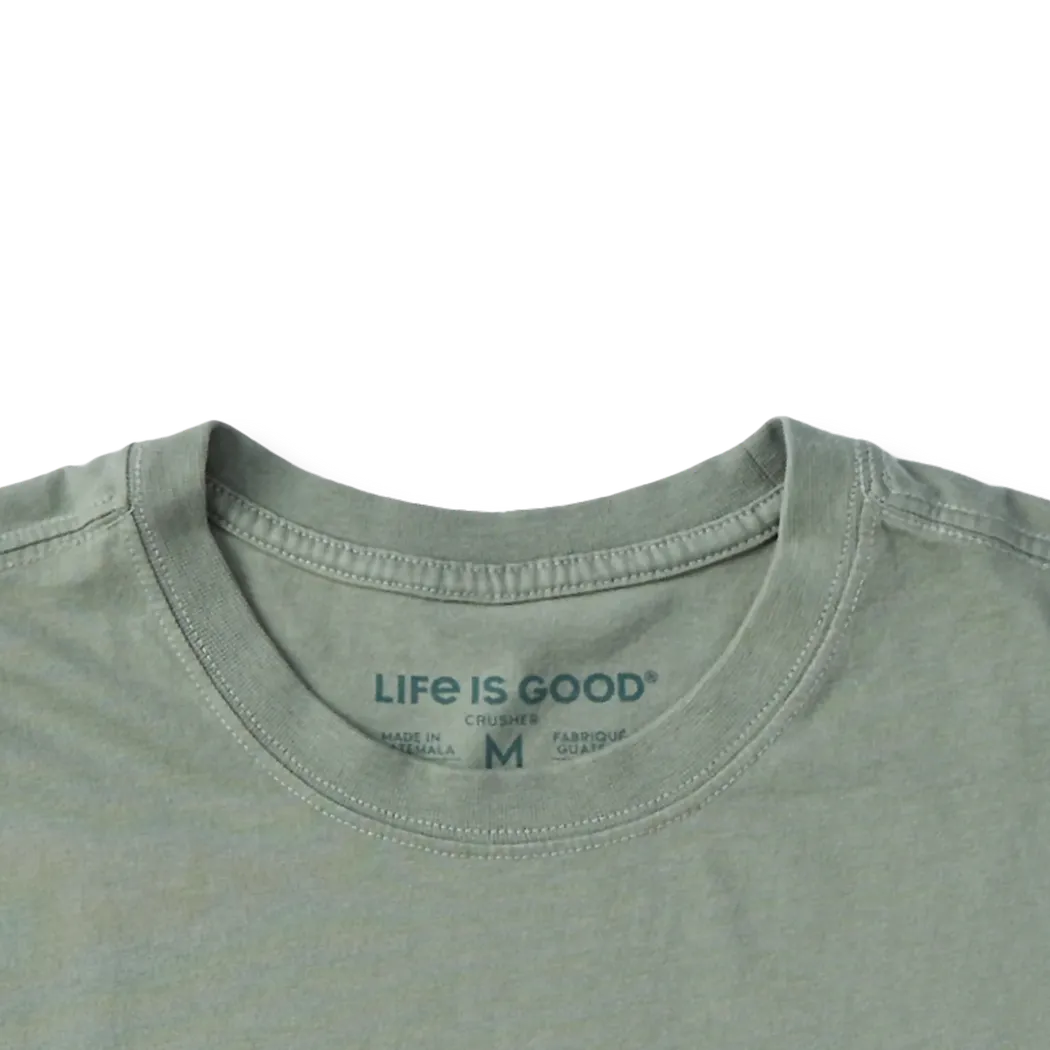 Life is Good Men's Scally Cap Frog Short Sleeve Crusher Tee-Men's - Clothing - Tops-Life is Good-Appalachian Outfitters