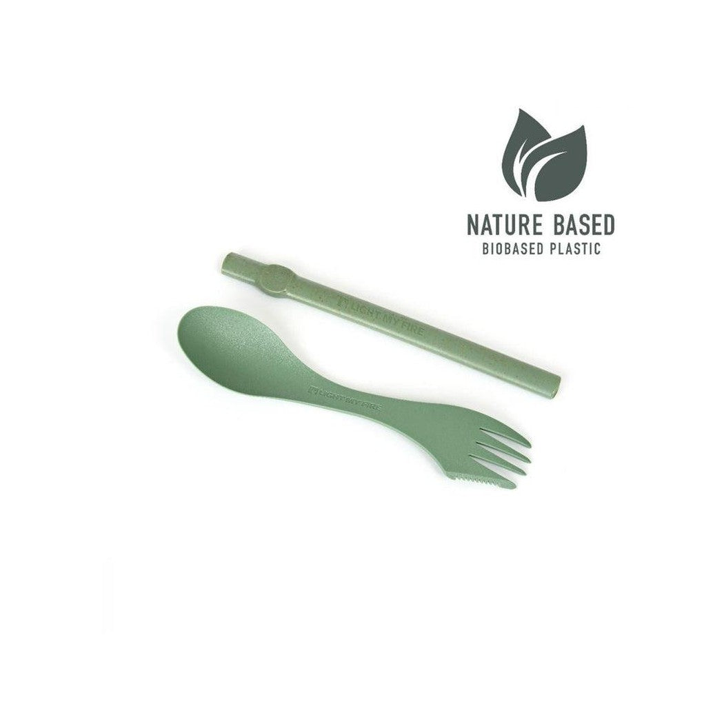 Spork'n Straw BIO-Camping - Cooking - Utensils-Light My Fire-Sandy Green-Appalachian Outfitters