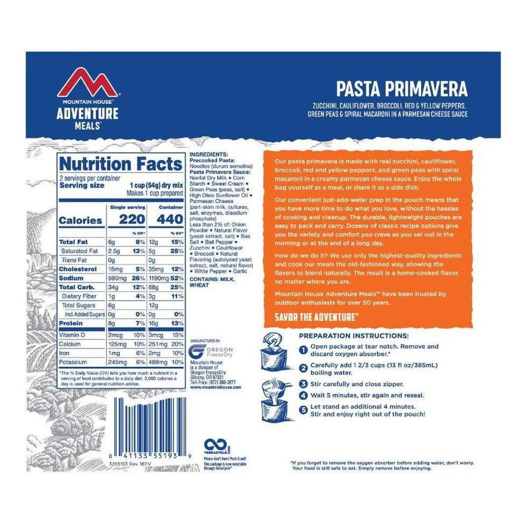 Mountain House-Pasta Primavera-Appalachian Outfitters
