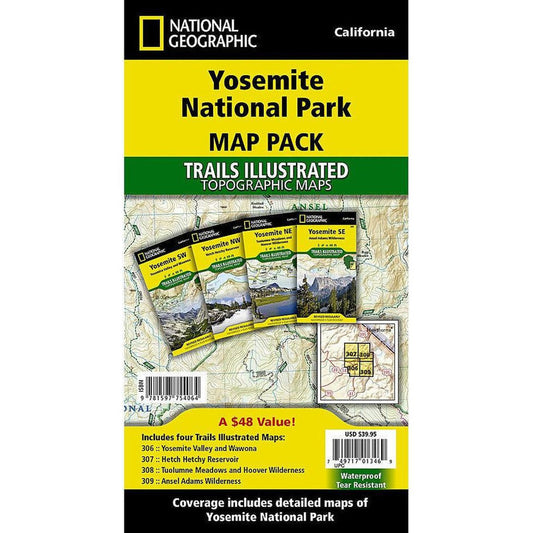 National Geographic Yosemite National Park [Map Pack Bundle]-Books - Maps-National Geographic-Appalachian Outfitters