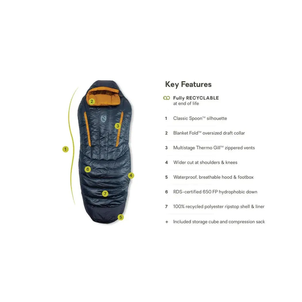 NEMO Disco Men's Endless Promise Down Sleeping Bag-Camping - Sleeping Bags - Down-NEMO-Appalachian Outfitters