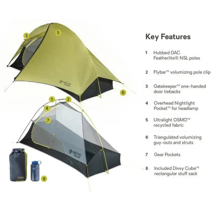 Hornet OSMO 1P-Camping - Tents & Shelters - Tents-NEMO-Appalachian Outfitters