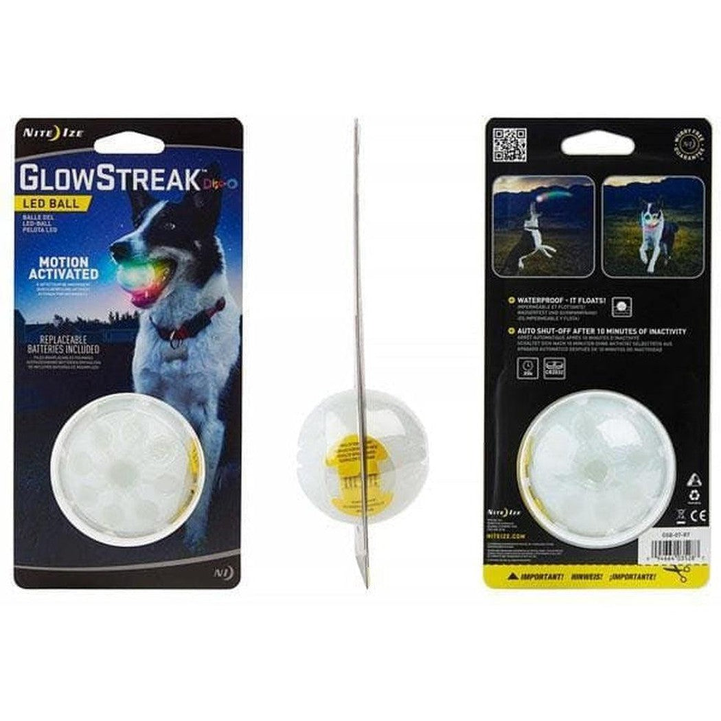 Nite Ize Glowstreak Led Ball DiscO Outdoor Dogs