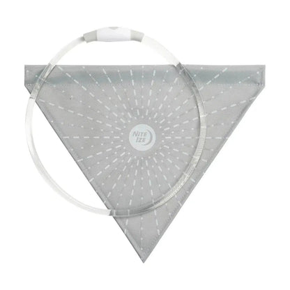 NiteHowl Bandana Rechargeable LED Safety Necklace - Disc-O Select-Pets - Safety - Lights-Nite Ize-Grey-Appalachian Outfitters