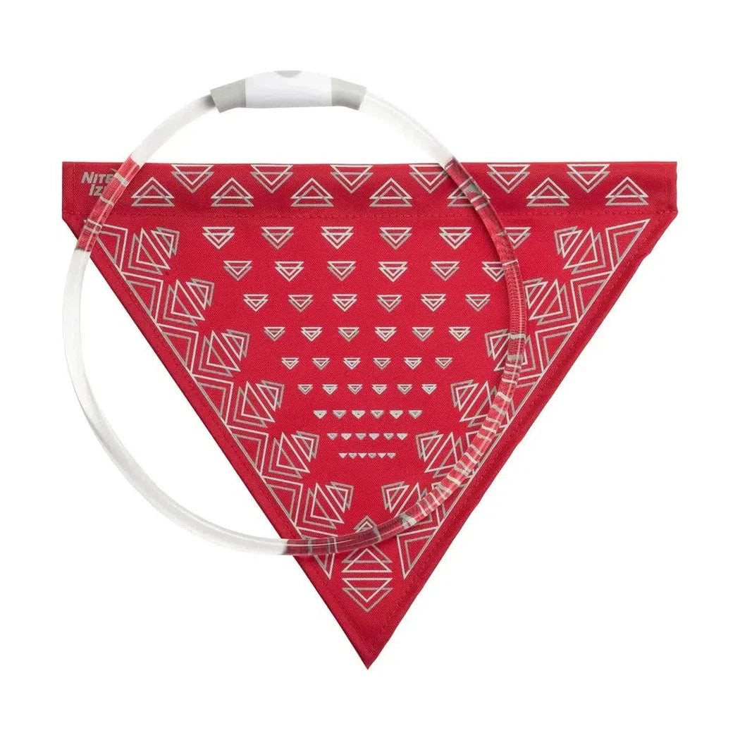 NiteHowl Bandana Rechargeable LED Safety Necklace - Disc-O Select-Pets - Safety - Lights-Nite Ize-Red-Appalachian Outfitters