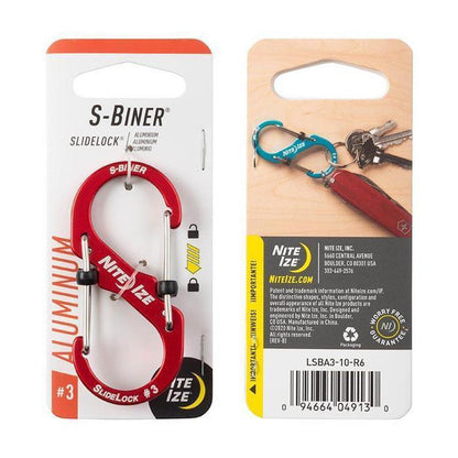 Nite Ize-S-Biner Slidelock Aluminum #3-Appalachian Outfitters
