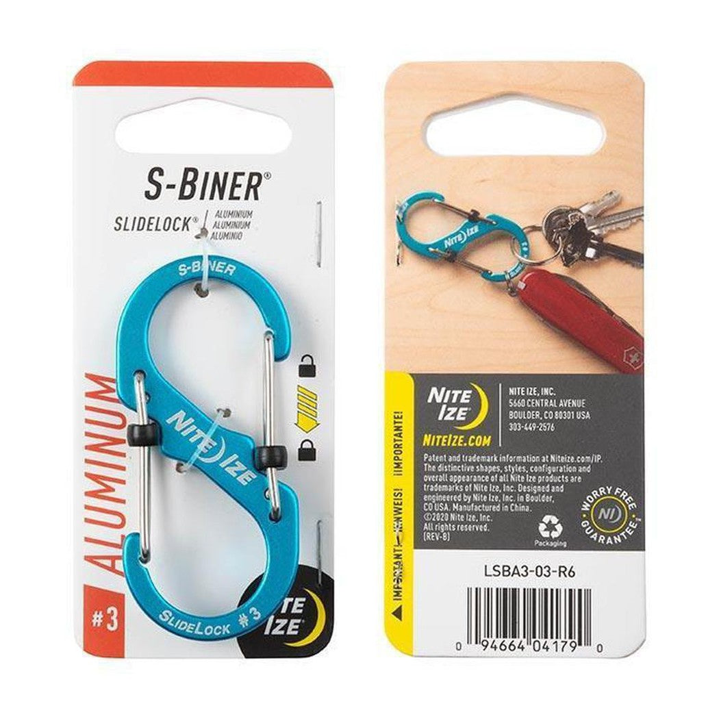 Nite Ize-S-Biner Slidelock Aluminum #3-Appalachian Outfitters