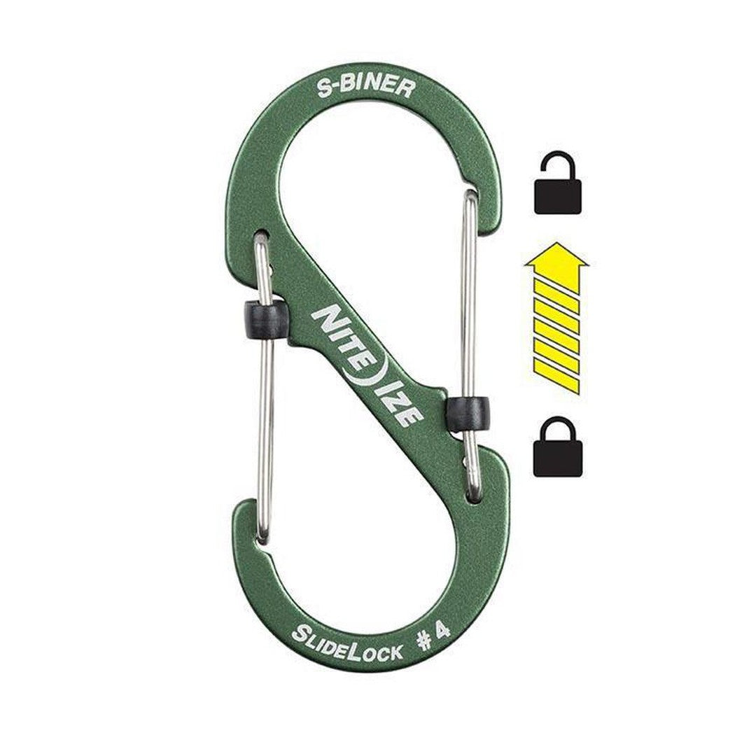 Nite Ize-S-Biner Slidelock Aluminum #4-Appalachian Outfitters