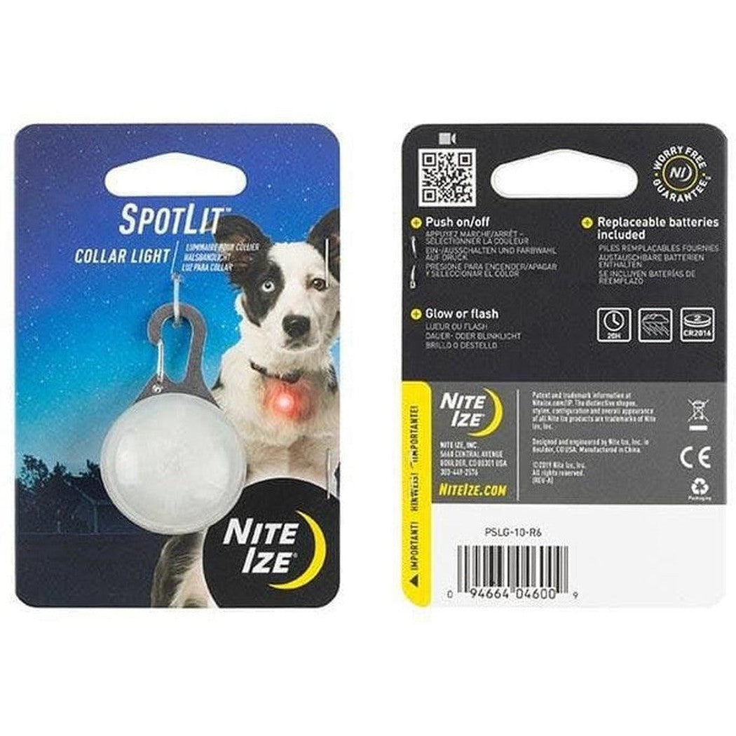Nite Ize Spotlit Collar Light Red Outdoor Dogs