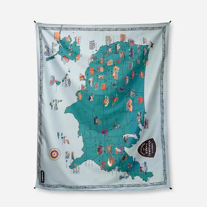 Nomadix Festival Blanket-Camping - Camp Furniture - Blankets-Nomadix-National Parks and Monuments Map-Appalachian Outfitters