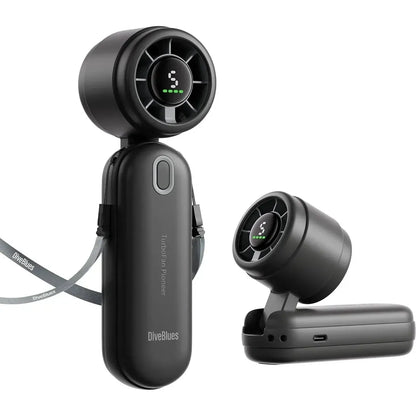 Diveblues Portable iTurbo Handheld Fan-Accessories - Phone & Tech-Ocoopa-Black-Appalachian Outfitters