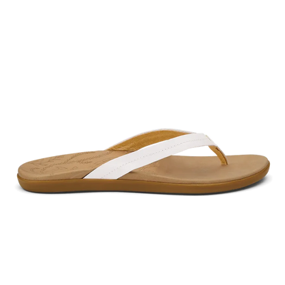 Olukai Women's Honu-Women's - Footwear - Sandals-Olukai-Bright White / Golden Sand-7-Appalachian Outfitters