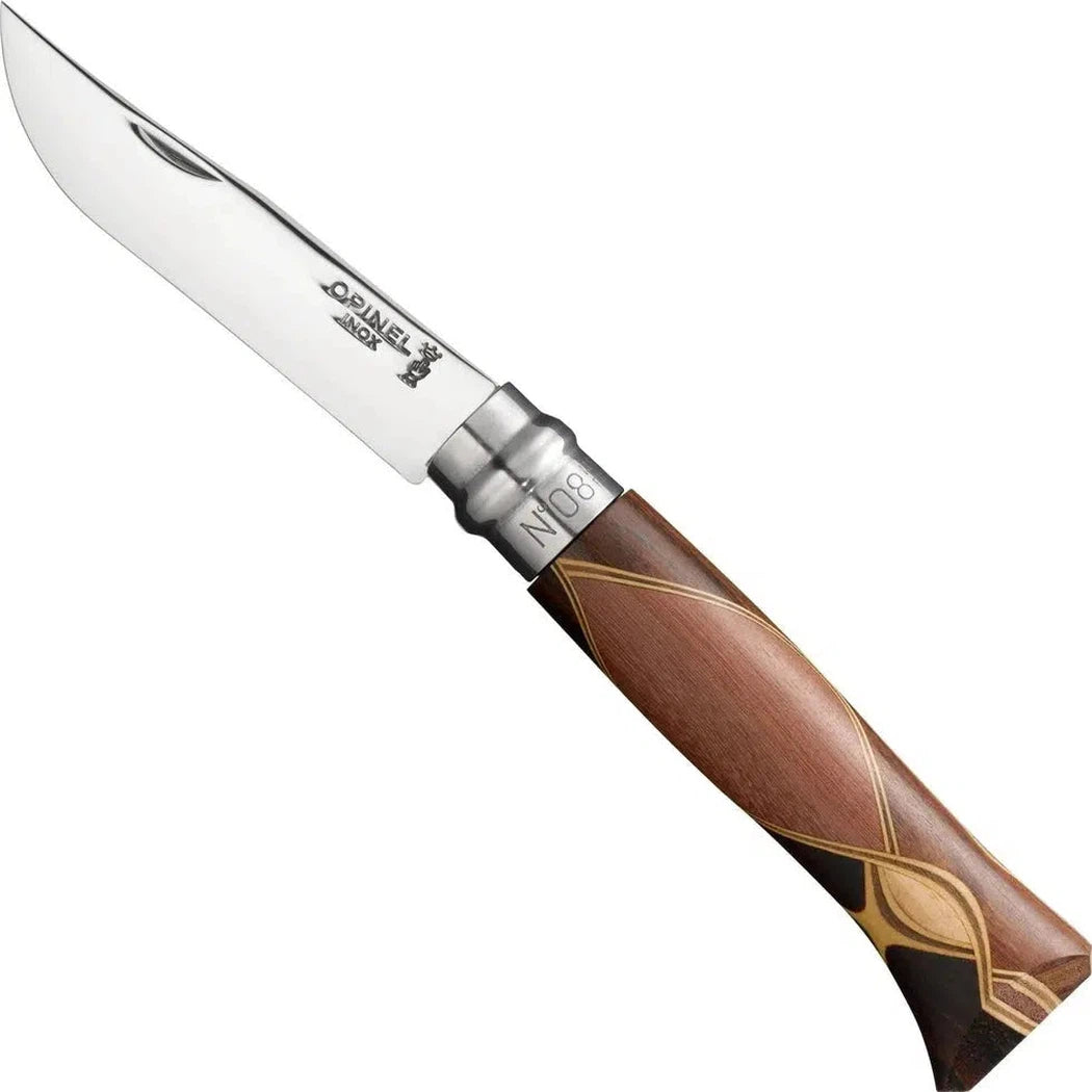 Opinel No.08 Stainless Steel Folding Knife - Bruno Chaperon-Camping - Accessories - Knives-Opinel-Appalachian Outfitters
