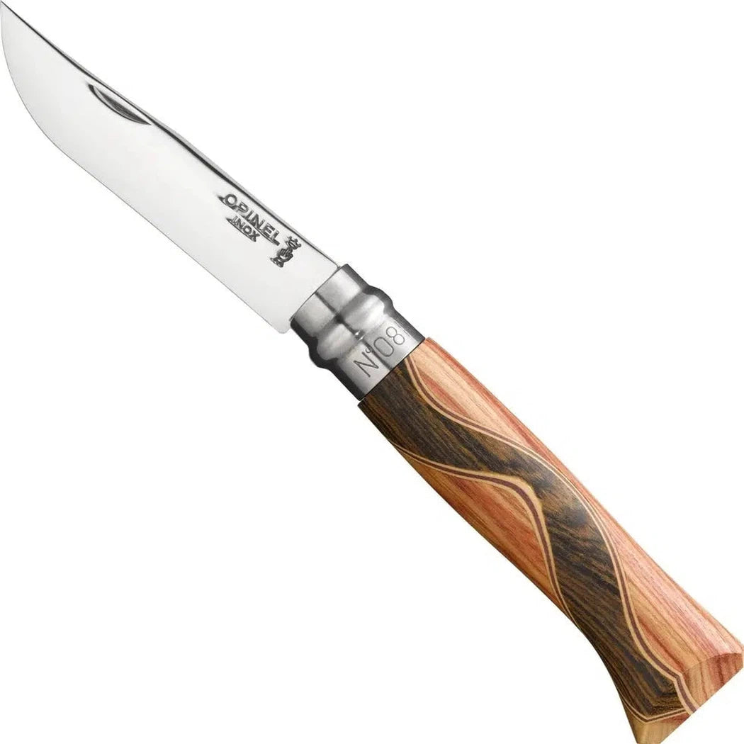 Opinel No.08 Stainless Steel Folding Knife - Bruno Chaperon-Camping - Accessories - Knives-Opinel-Appalachian Outfitters
