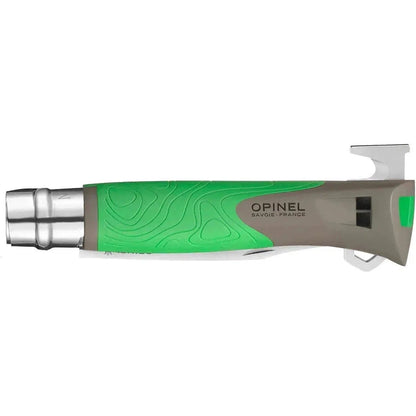 Opinel No.12 Outdoor Explore Folding Knife With Tick Remover-Camping - Accessories - Knives-Opinel-Green-Appalachian Outfitters