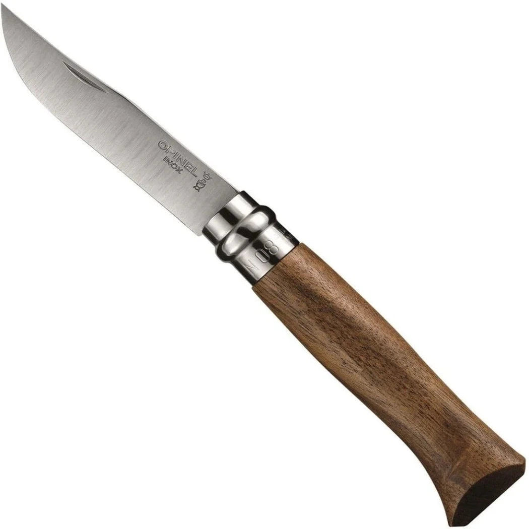 Opinel Woods No.8 Olive/Walnut/Oak-Camping - Accessories - Knives-Opinel-Walnut-Appalachian Outfitters