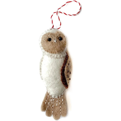 Ornaments 4 Orphans Owl Felt Wool Christmas Ornament-Accessories - Novelty-Ornaments 4 Orphans-Appalachian Outfitters