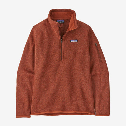 Patagonia Women's Better Sweater 1/4 Zip-Women's - Clothing - Tops-Patagonia-Burnished Red-S-Appalachian Outfitters