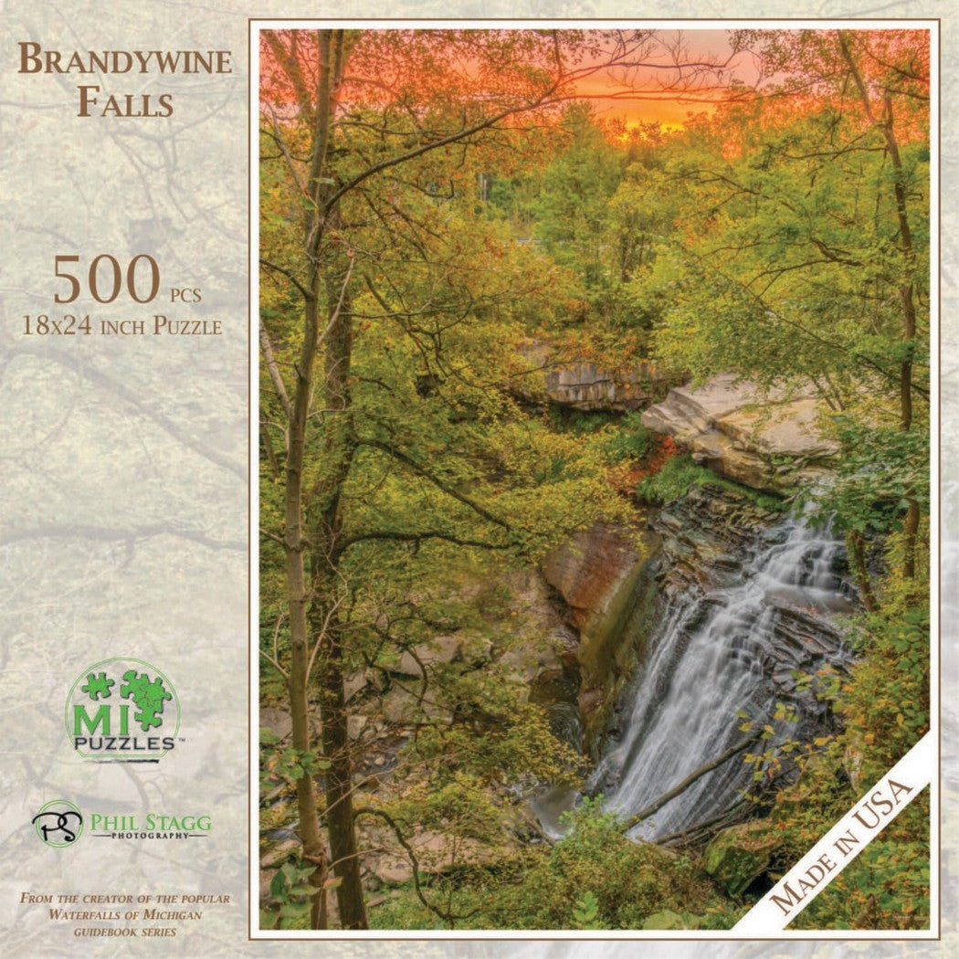 Phil Stagg Photography Brandywine Falls - Cuyahoga National Park - 500 Piece Puzzle-Accessories - Games-Phil Stagg Photography-Appalachian Outfitters