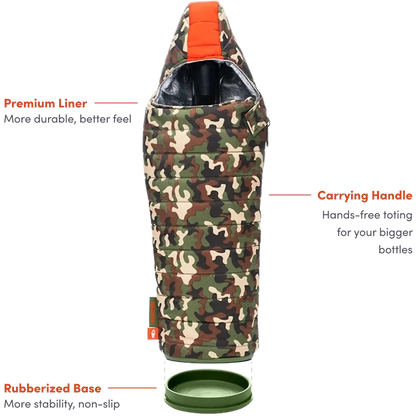 The Caddie-Camping - Coolers - Drink Coolers-Puffin Coolers-Black/Pewter-Appalachian Outfitters