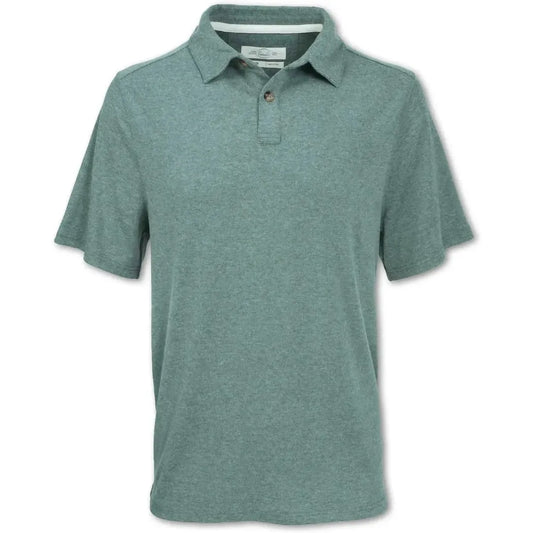 Purnell Men's Performance Knit Heathered Polo-Men's - Clothing - Tops-Purnell-Green-M-Appalachian Outfitters