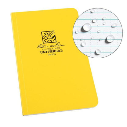 Soft Cover Book-Camping - Accessories - Books-Notebooks-Rite in the Rain-Yellow-4.625" x 7.25"-Appalachian Outfitters