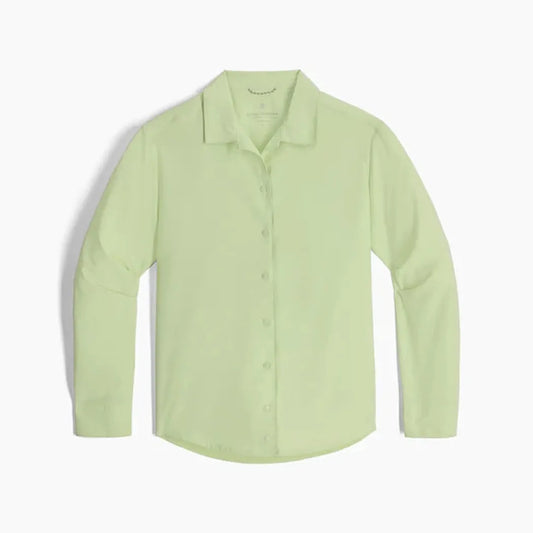 Royal Robbins Women's Salathe Sun Shirt Long Sleeve-Women's - Clothing - Tops-Royal Robbins-Lime Cream-S-Appalachian Outfitters