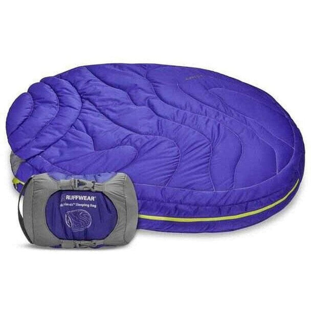 Ruffwear Highlands Dog Sleeping Bag Huckleberry Blue Outdoor