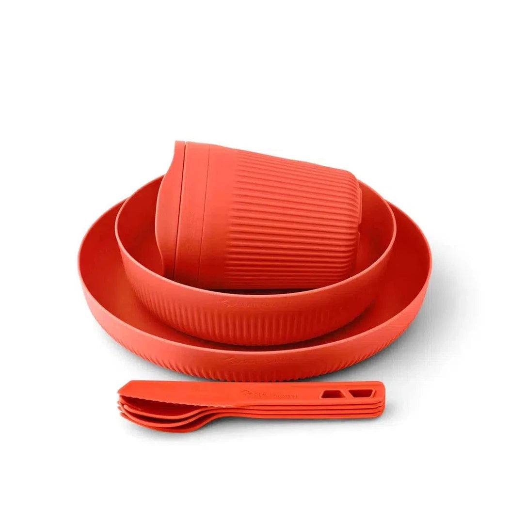 Sea To Summit Passage Dinnerware Set - 1 Person, 7 Piece-Camping - Cooking - Dishware-Sea To Summit-Spicy Orange-Appalachian Outfitters