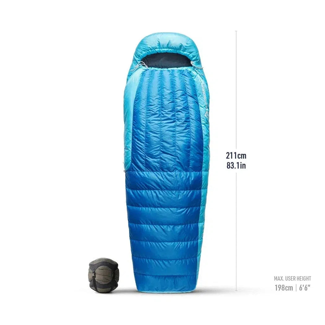 Sea To Summit Trek Down Sleeping Bag Unisex 30F | -1C-Camping - Sleeping Bags - Down-Sea To Summit-Long-Snorkel Blue-Appalachian Outfitters