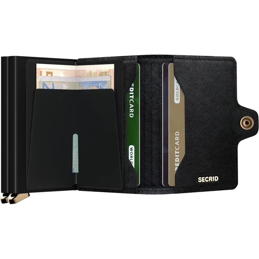 SECRID Twin Wallet - Emboss Lines-Accessories - Wallets-SECRID-Black-Appalachian Outfitters