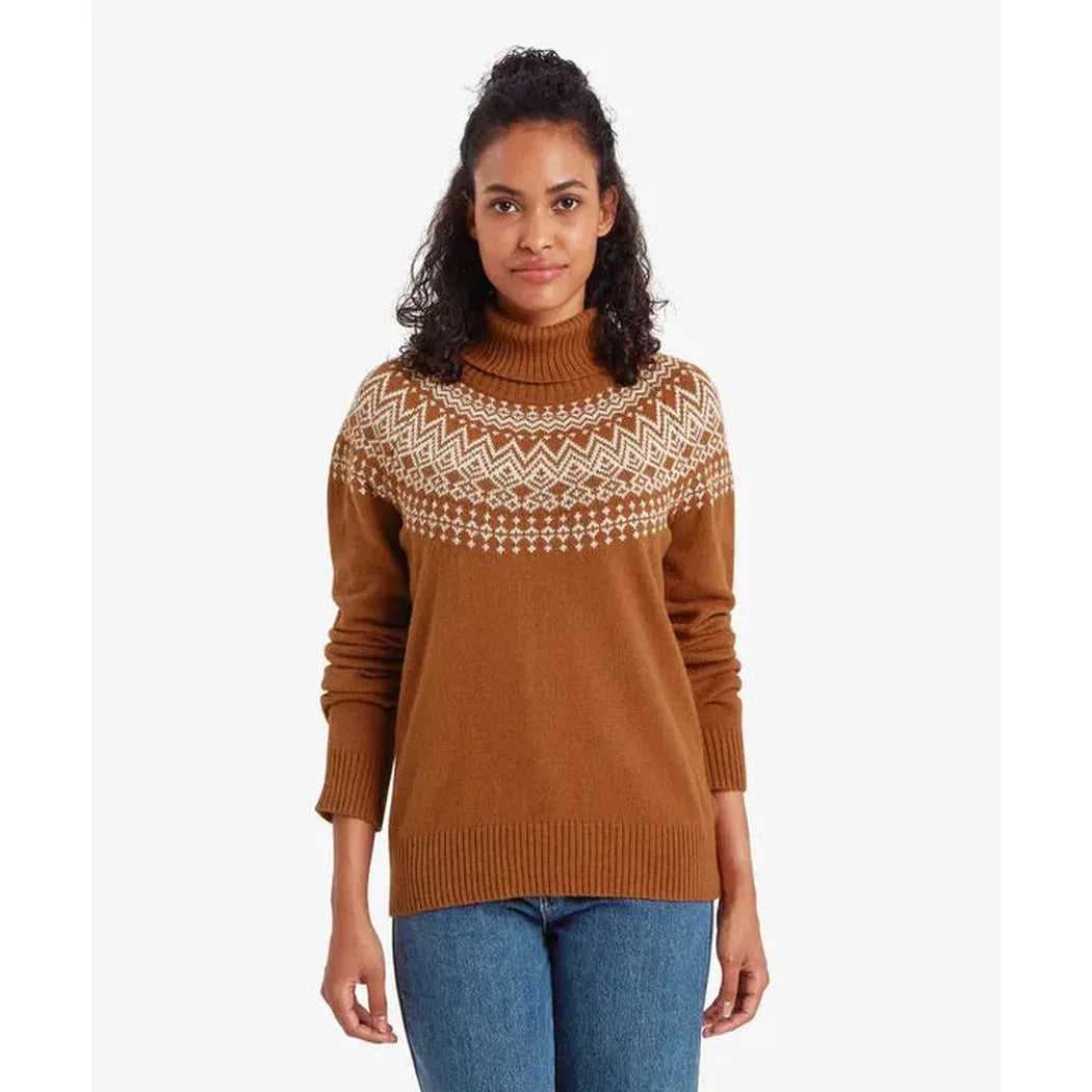 Sherpa Adventure Gear Samples - Women's Camkilo Roll Neck Sweater-Women's - Clothing - Tops-Sherpa Adventure Gear-Mocha-S-Appalachian Outfitters