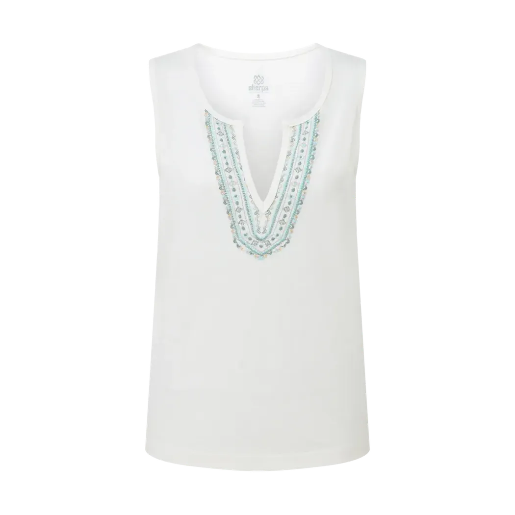 Sherpa Adventure Gear Women's Kalindi Tank-Women's - Clothing - Tops-Sherpa Adventure Gear-Katha White-S-Appalachian Outfitters