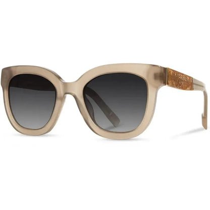 Shwood Handcrafted Lorane-Accessories - Eyewear - Sunglasses-Shwood Handcrafted-Ivory // Mushroom-Grey Fade Polarized-Appalachian Outfitters