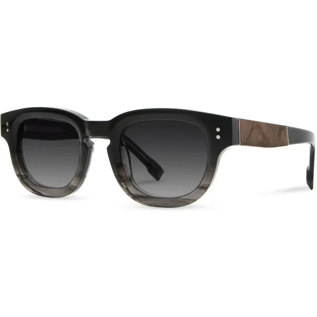 Shwood Handcrafted-Accessories - Eyewear - Sunglasses-Shwood Handcrafted-Black Agate // Elm Burl-Grey Fade Polarized-Appalachian Outfitters