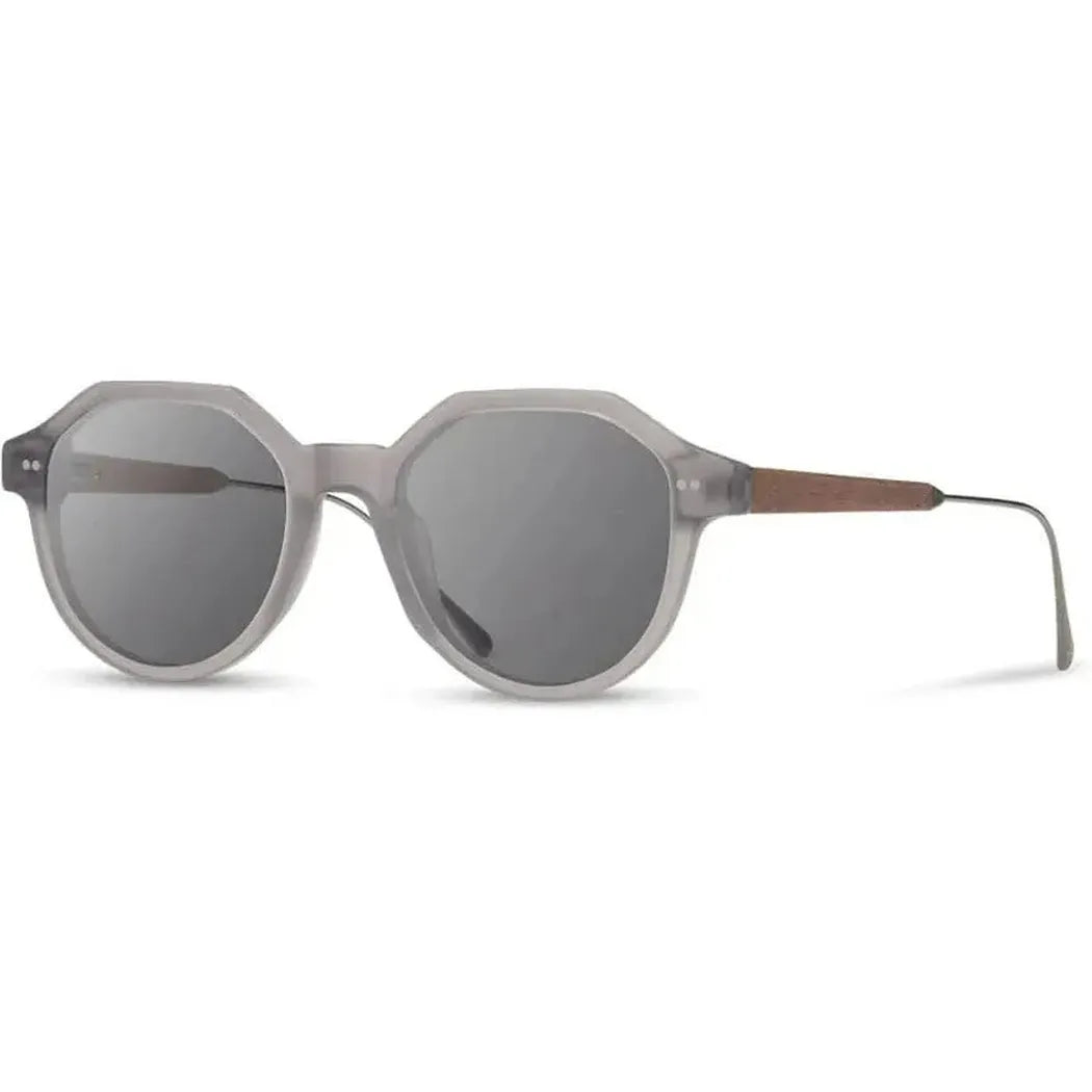 Shwood Handcrafted Powell-Accessories - Eyewear - Sunglasses-Shwood Handcrafted-Matte Smoke // Walnut-Grey Polarized-Appalachian Outfitters
