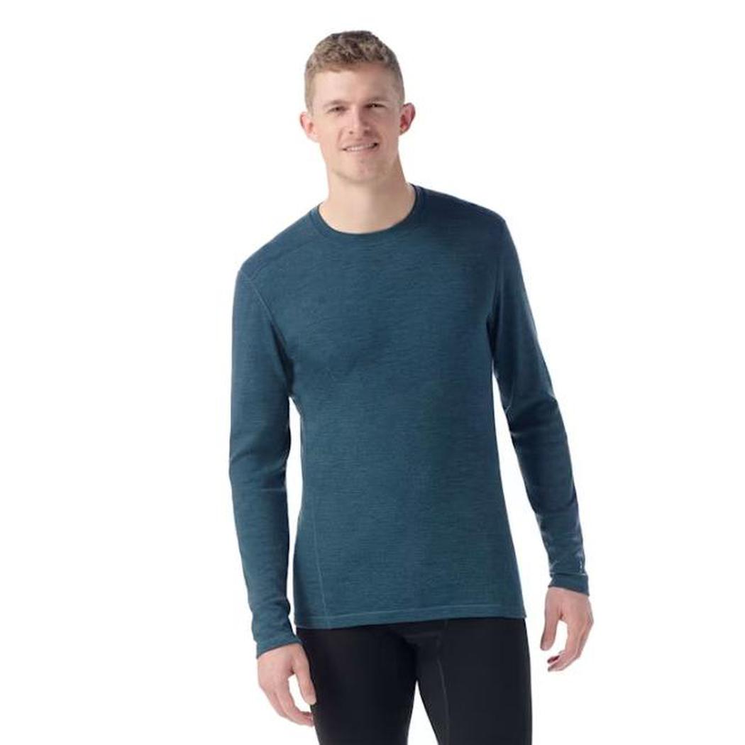 Smartwool Men's Classic Thermal Merino Base Layer Crew-Men's - Clothing - Baselayer-Smartwool-Twilight Blue Heather-M-Appalachian Outfitters
