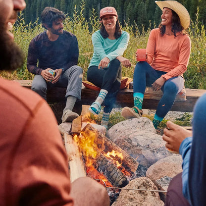 Smartwool Women's Hike Light Cushion Retro Floral Mid Crew Socks-Accessories - Socks - Women's-Smartwool-Appalachian Outfitters