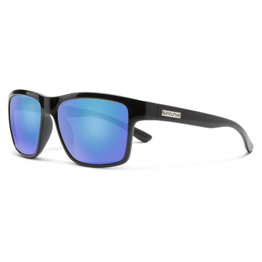 Suncloud A-Team-Accessories - Sunglasses-Suncloud-Black-Polarized Blue Mirror-Appalachian Outfitters