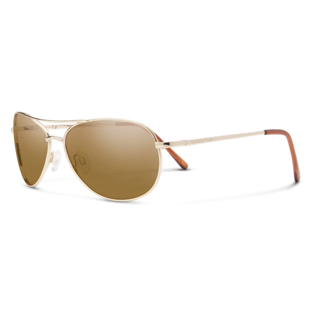 Suncloud Patrol-Accessories - Eyewear - Sunglasses-Suncloud-Gold-Polarized Brown-Appalachian Outfitters