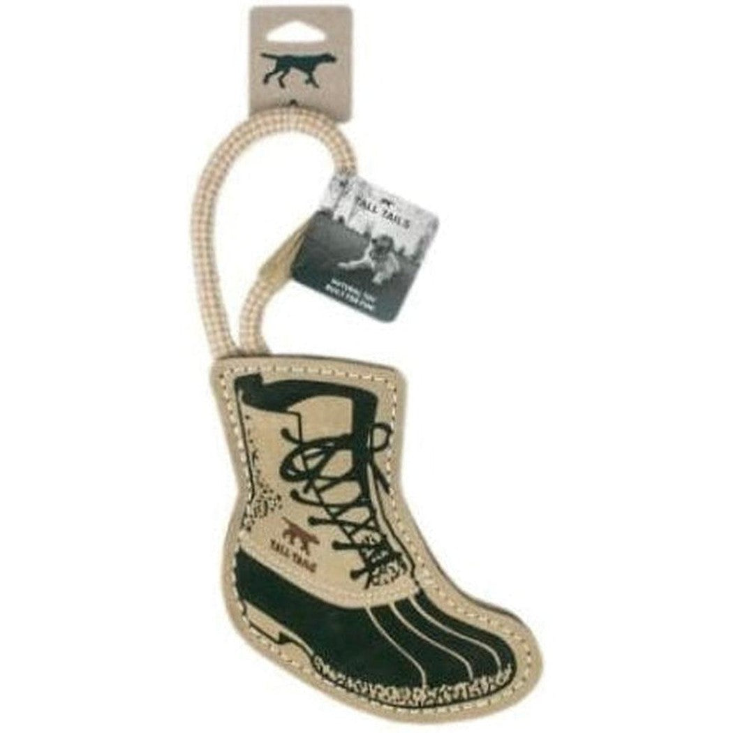 Tall Tails Natural Leather Boot Tug Toy Outdoor Dogs